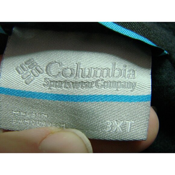 Columbia Men Size 3XT Black Steens Mountain Fleece Full Zip Vest Outdoor Pockets - Picture 6 of 9